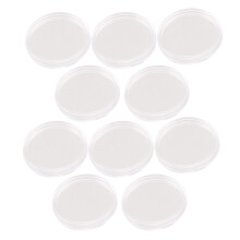 10 pcs Small round transparent plastic coin capsules box 30mm