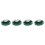 0.25 W 32 Ohm Plastic 4 Magnetic Speaker with 27 mm Diameter Green + Silver 2