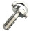 Long 1/4" D-Ring Screw Stainless Steel For Camera Tripod Quick Release Plate Silver 1