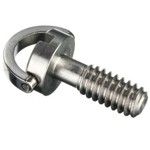 Long 1/4" D-Ring Screw Stainless Steel For Camera Tripod Quick Release Plate Silver