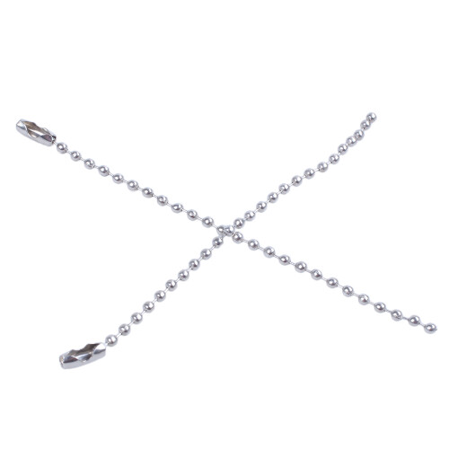 Stainless Acciaio 10Cm Lunghezza 2.4Mm Beaded  Chain 100Pz Tono Argento 2