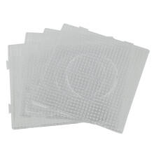 4St ABC Clear 145X145Mm Square Large Pegboards Board för Hama Fuse Bead
