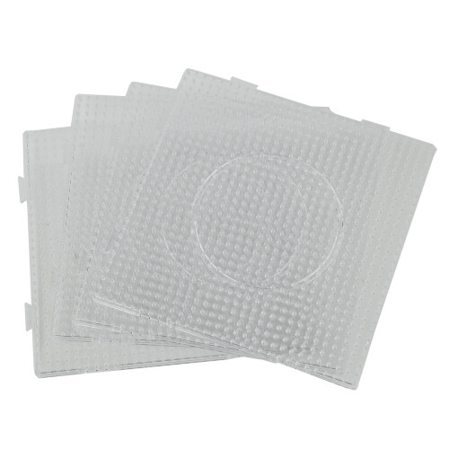 4pcs ABC Clear 145x145mm Square Large Pegboards Board for Hama Fuse  Bead