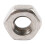 100Pcs M3 3mm Female Thread Hex Metal Nut Fastener Silver Tone 6