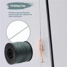 500M 100LB 0.5mm Super Strong Braided Fishing PE 4 Strands Color:Dark Green
