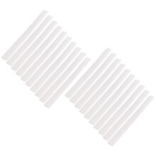20 PCS Cosmetic Make Brushes Guards Mesh Protectors Cover Sheath Net White
