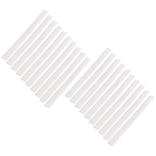 20 PCS Cosmetic Make  Brushes Guards Mesh Protectors Cover Sheath Net White 1