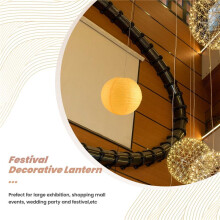 1 x Chinese Japanese Paper Lantern Lampshade for Party Wedding, 40cm(16") Deep Yellow