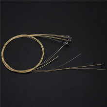 6 Pcs Steel Strings Ersatz Für Akustikgitarre New Silver Brass