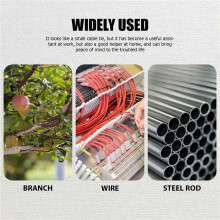 10Pcs 17.7" Stainless Steel Locking Cable Ties For Exhaust Pipe Header Wrap Tape Silver