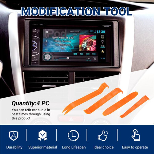 Auto Door Removal Pry Open Tools Kit Trim Panel Clip Lights Radio Audio for Car 2