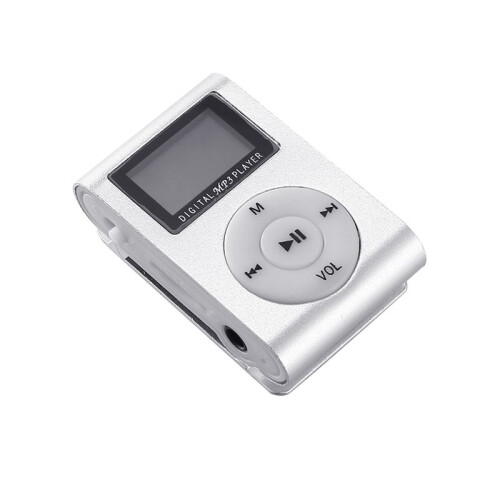 USB Clip MP3 Player Video Screen Support 32GB Micro- TF Card