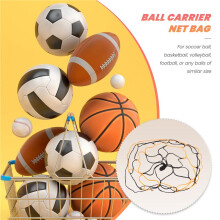 5PCS Nylon Net Bag Carrier for 1 Volleyball Basketball Football Soccer