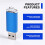 2GB USB 2.0 Flash U-Disk Blau 3