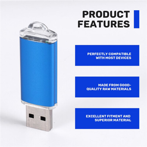 2GB USB 2.0 Flash U-Disk Blau 2