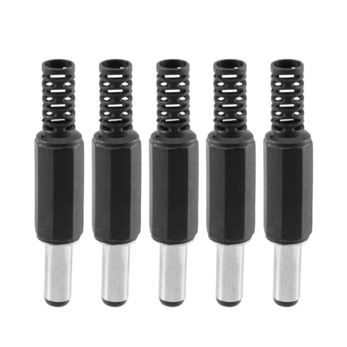 5PCS 5.5mm X 2.5mm Male Jack  Power Plug Socket Jack Adapter Adaptor Connector