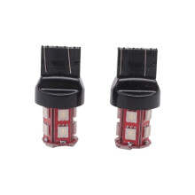 2x Red T20 7443 380 W21/5W Car 13 SMD 5050 LED Stop Tail Brake Turn Lights Bulbs