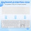 Silicone Thin Keyboard Skin Cover Protector With Numeric Keypad For   Transparent 3