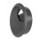 5 Pcs Black 70mm Dia Round Plastic Cable Hole Covers for Computer Desk 10