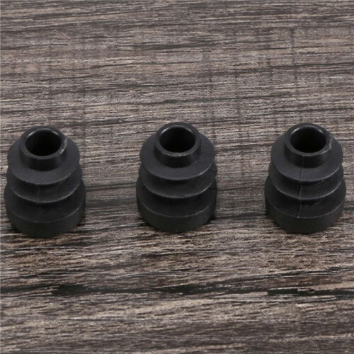 12 Pcs Plastic 12mm Pipe End Blanking Caps Bung Tube Insert Plug Round Black 2