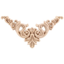 Unpainted Holz Eiche Geschnitzt Ecke Onlay Applique Möbel Home Decor 12,5 X 12,5 Cm