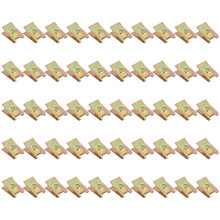 50pcs Bronze Tone Spring Metal Car Door Panel Spire Screw U-Type Clips
