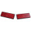 rectangle red Reflectors Universal For Motorcycles ATV Bikes Dirt Bikes 1