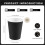 20 Paper Cups (9oz) - Plain Solid Colours Birthday Party Tableware Catering(black) 7