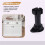 2x Plastic Adjustable Height Kitchen Cupboard Plinth Foot Leg Pair Black 1