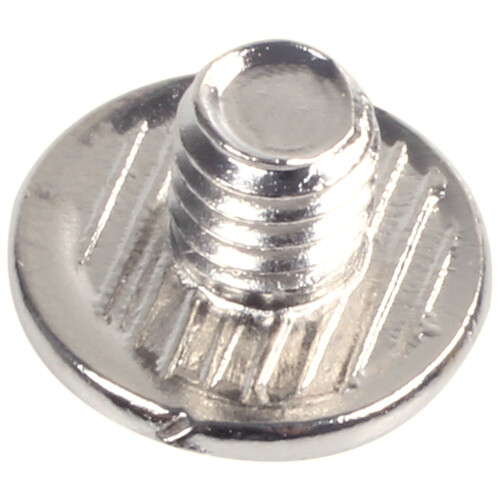 10 sets Leather belt 5 x 6 mm silver screw binding 2