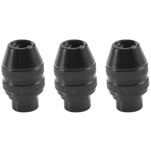 3Pcs Multi Quick Change Keyless Chuck Universal Chuck Replacement for  4486 Rotary Tools 3000 4000 7700 8200