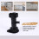 2x Plastic Adjustable Height Kitchen Cupboard Plinth Foot Leg Pair Black 6