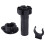 2x Plastic Adjustable Height Kitchen Cupboard Plinth Foot Leg Pair Black 2
