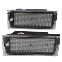 2Pcs Car LED Number License Plate Light For Megane 2 Clio Laguna 2 Megane 3 Twingo Master Vel Satis