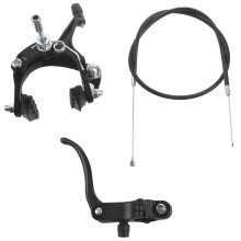 Front Fixie Road Bike Brake Set Bike Brake Kit Bike Caliper Brake Kit Side Pull Brake Set For Most Fixie Bike Black
