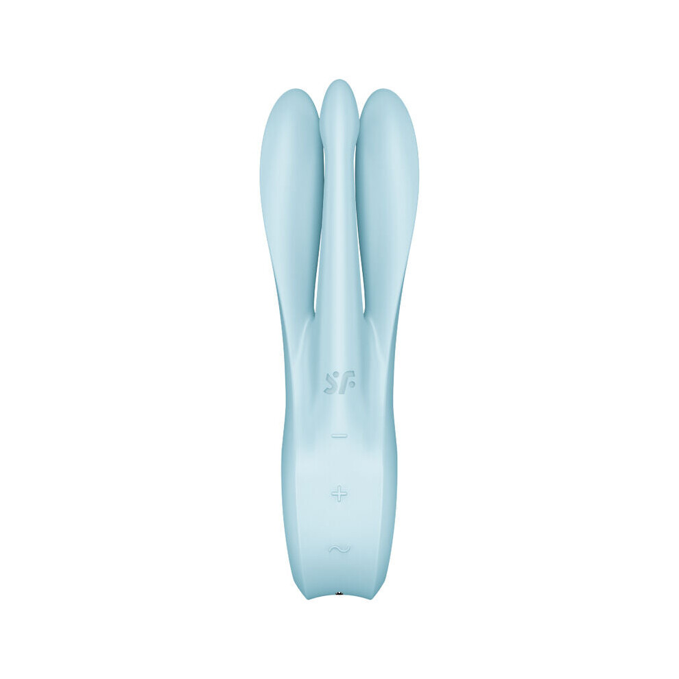 Satisfyer Vibrator Blue Satisfyer - Threesome 1 Vibrator Azul
