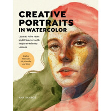 Creative Portraits in Watercolor by Ana Santos Paperback Book