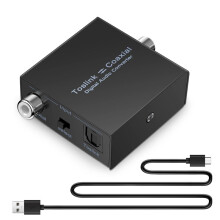 Cyfrowy Konwerter Audio Dwukierunkowy RCA Cyfrowy Koncentryczny na Optyczny Konwerter Toslink Optyczny SPDIF Toslink na Koncentryczny