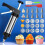 Cookie Press Set Cooking Making Kit Mold Kit Spritz Cookie Press Baking Tool with 13 Discs 8 Icing Tips for Home Baking 3