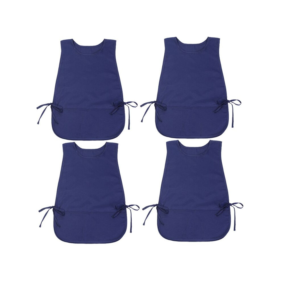 4 Pack Cobbler Apron With 2 Pockets, Waterproof Art Smock For Women, Men, Cleaning, Painting, Housekeeping, Work 6031417199470