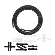 Windshield Washer Hose Kit, 4m Fluid Tubing with 12 Connectors, Universal Car Replacement for Clear View Driving