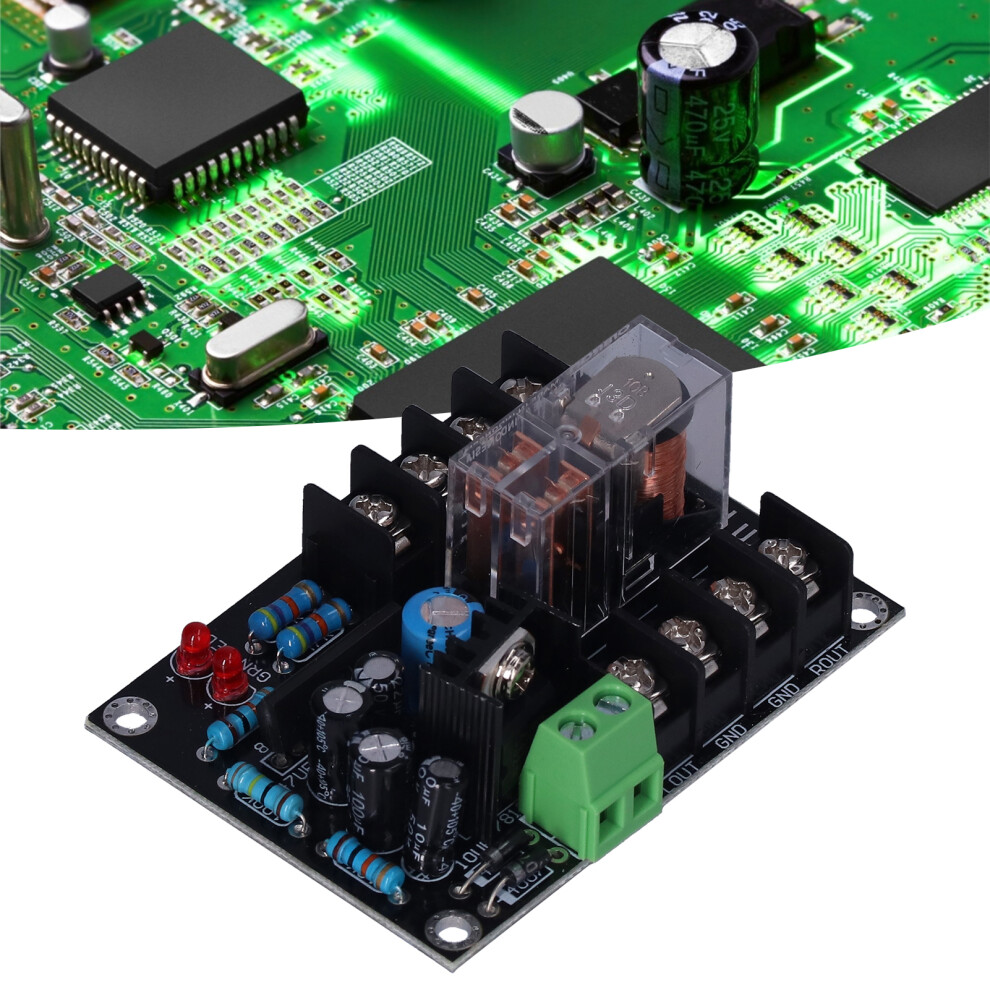 Simple Circuit Speaker Protection Board: Led & 3-Second Delay 6911377639561