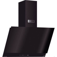 Kaiser Cappa murale inclinata AT 7410 FR Cappa aspirante 70 cm vetro nero • FullTouch • Classe A • Evacuazione/riciclo • 1250 m³/h