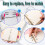 2 PCS A5 Rainbow Soft PVC Notebook Binder Clear Soft PVC Notebook Cover, Loose Leaf Personal Planner Binder 4