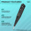 Digital Test Pencil Screwdriver Probe Light Voltage Tester Detector AC/ 12-220V Electrical Test Pen Voltmeter,Black 7
