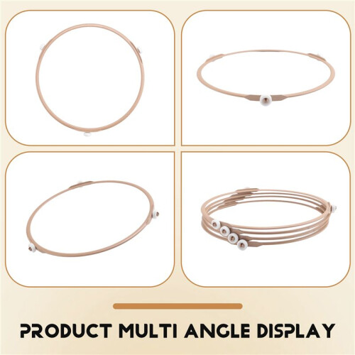 4Pack Microwave Roller Ring Microwave Oven Turntable Ring Plate Tray Support Ring for Glass Plate Tray Supporting 2