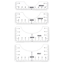T-Shirt Ruler Guide Alignment Tool for Vinyl, Alignment Tool for T Shirt Centering Tool (Clear & Transparent)