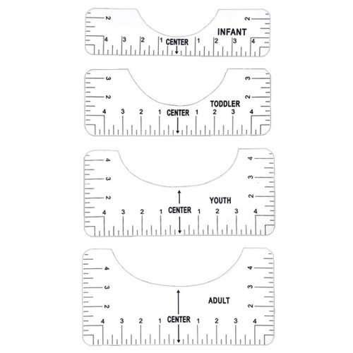 T-Shirt Ruler Guide Alignment Tool for Vinyl, Alignment Tool for  T Shirt Centering Tool (Clear & Transparent)