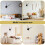 3D Clock Hands,DIY Large Clock Movement Mechanism Needles,Wall Accessories Part Replacement,Black 10