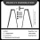 Solid Skateboard Stool Bracket Skateboard Chair Leg Bracket Iron Shoe Changing Stool Foot Accessories General 6